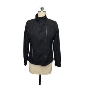 Harley-Davidson Jacket‎ Womens Small Black Softshell Asymmetric Zip Moto Mesh